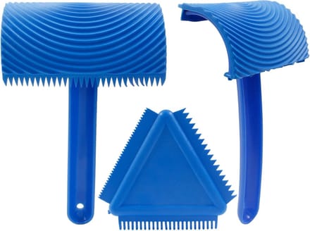 Houtnerf Gereedschap - Textuurrollers - Muurdecoratie - Set van 3