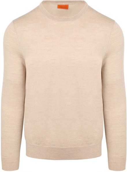 Suitable Merino Pullover Ecru - Maat L - Heren - Sweater