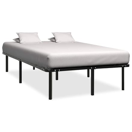 vidaXL - Bedframe - metaal - zwart - 160x200 - cm