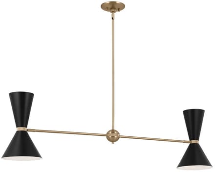 Kichler LED Kroonluchter | 4X E27 Max 40W | Champagne Bronze, Black