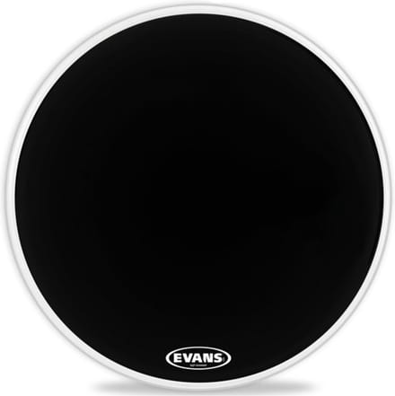 Evans EQ3 Resonant zwart, TT16RB-NP, basDrum Reso, Tom Hoop - Bass drumvel