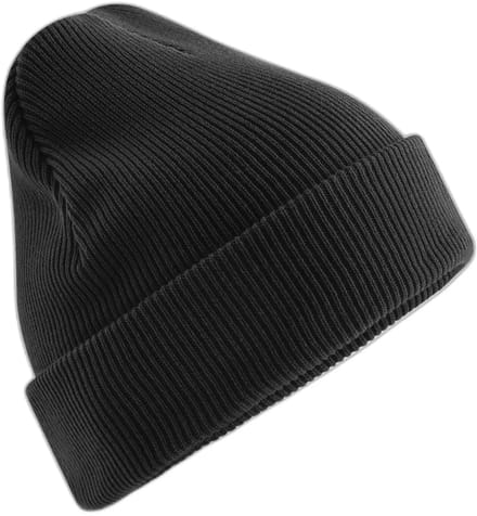 Organic Cotton Original Cuffed Beanie - Black - One Size