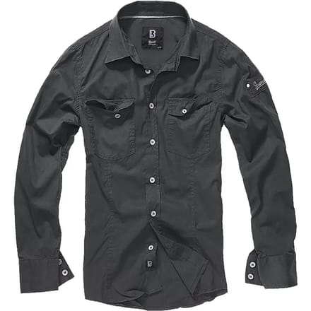 Brandit Longsleeve - Slim Fit Shirt - S tot XL - voor Mannen - zwart