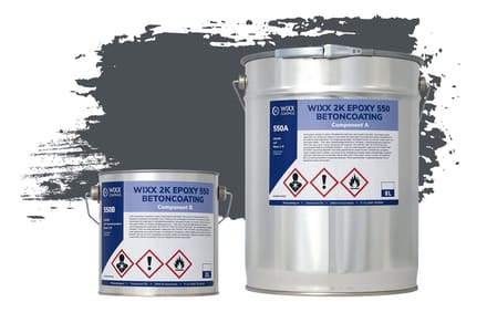 Wixx 2K Epoxy 550 Betonverf - 10L - RAL 7016 | Antracietgrijs
