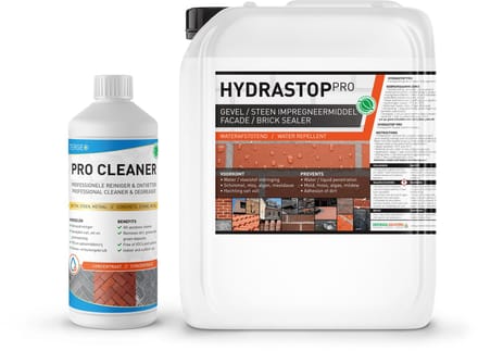Hydrastop Pro - Buitenmuur impregneermiddel (gevelimpregneer) - 60m2 - Nano Coating - GreenSeal Solutions