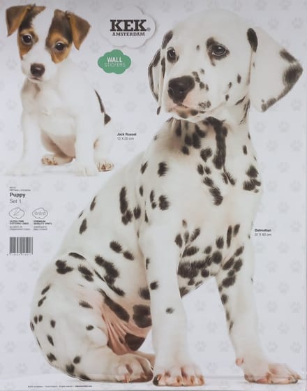 KEK AMSTERDAM Muursticker Puppy Set