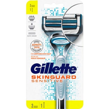 Gillette Skinguard Sensitive Scheermes & 2 mesjes