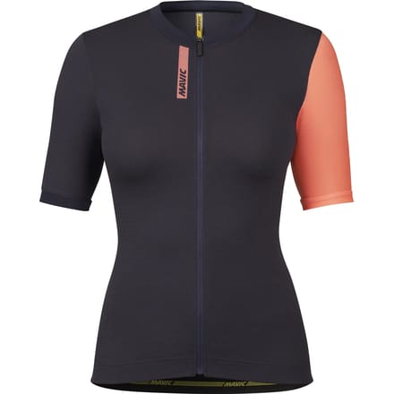 Mavic Essential Korte Mouw Wielertrui Blauw M Vrouw