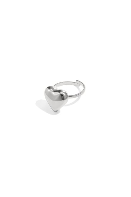 Statement Ring Klassiek Hart Goudkleur/Eén maat