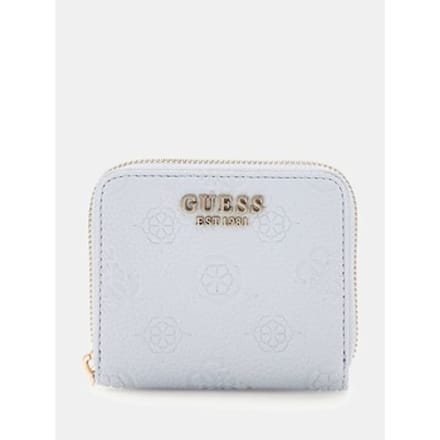 GUESS Portemonnee Cresidia SLG Zip Around Wallet Powder Blue Lichtblauw