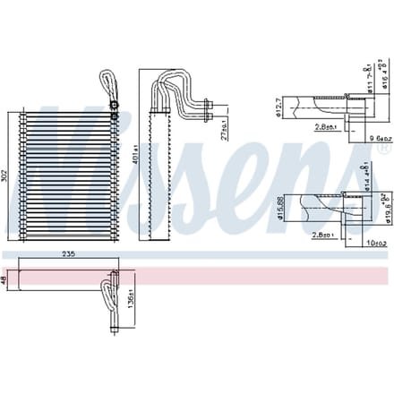 Verdamper, airconditioning NISSENS 92351
