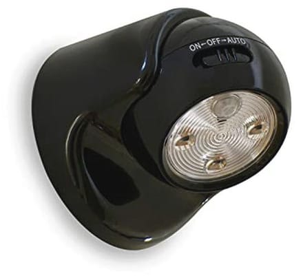 Draadloze bewegingssensor LED beveiligingslamp - zwart