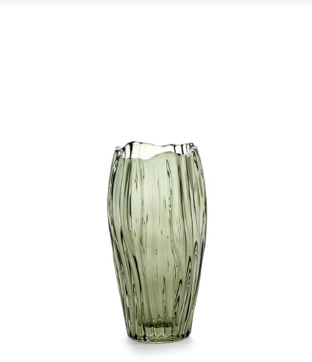 Serax Vaas-Vaas voor Bloemen Glas Groen D 10,3 cm H 20 cm