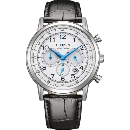 Citizen CA4630-02A Horloge - Leer - Zwart - Ø 42 mm