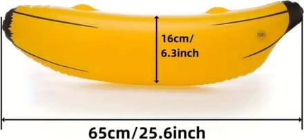 Bristol Novelty Opblaasbare banaan (Geel)