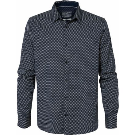 Petrol Industries - Heren All-over print overhemd  - Blauw - Maat XL