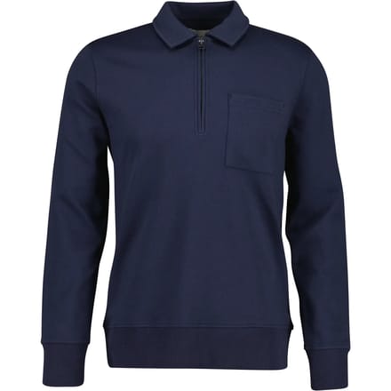 Sweatshirt 1/2 rits met polokraag Gant