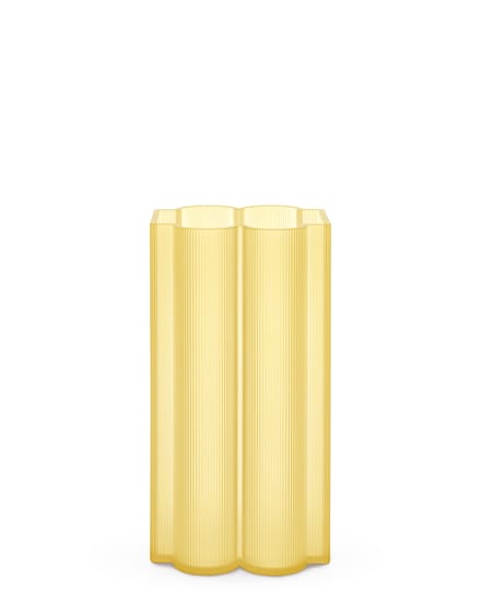 Kartell Okra vaas - geel - hoog