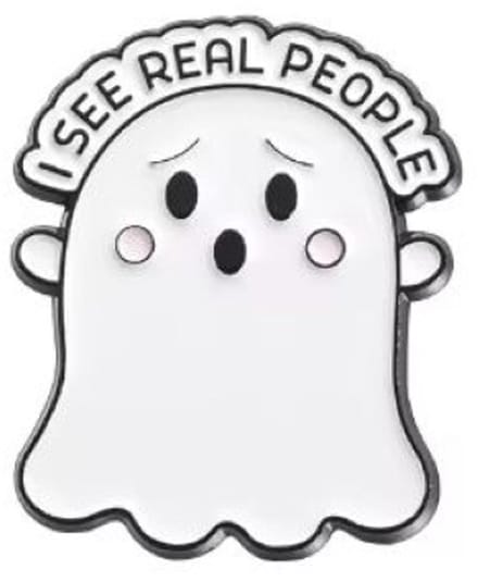 Pin Broche - enamel pin - kledingspeld - Real people spook