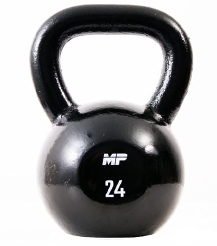 Muscle Power Gietijzeren Kettlebell - Zwart - 24 kg