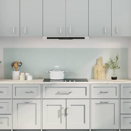vidaXL - Keukenachterwand - 2 - st - Wit - 100 - x - 50 - cm - gehard - glas