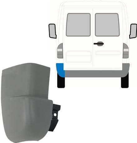 Achterbumper hoek voor Mercedes Sprinter 1995-2006 / Links