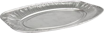 Schaal aluminium ovaal 45cm 10 stuks