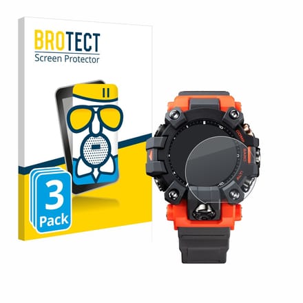 BROTECT - Screenprotector voor Casio G-Shock GW-9500 - Folie Beschermfolie Beschermglas matte 3 Stuks