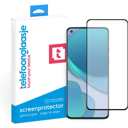 OnePlus 8T screenprotector gehard glas Edge to Edge