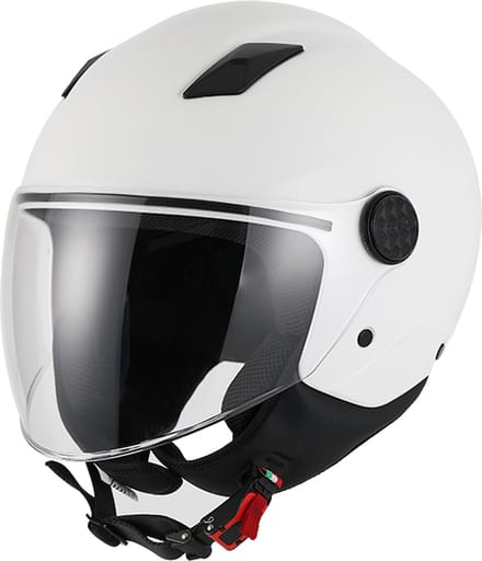 Vito Uno Jethelm - Motorhelm & Scooterhelm - Glans Wit - Maat M