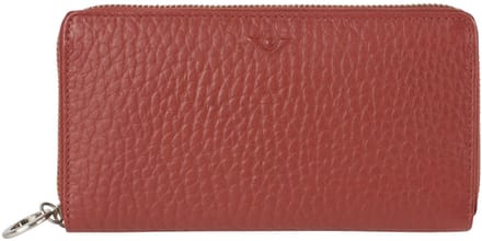 Voi Dames portemonnee Grain Leather Leer - rood