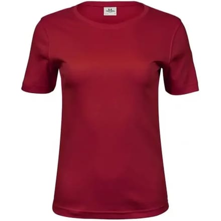 Tee Jays - Dames Interlock T-shirt - Deep Red maat M