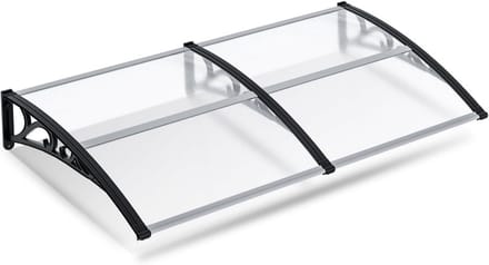 Voordeur Luifel - Overkapping Huisdeur - Bescherming Buiten - Polycarbonaat Bogen - 100 x 200 cm - Transparant