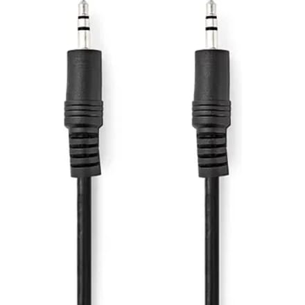 Nedis Stereo-audiokabel 3,5mm Mannelijk 0.50m Zwart