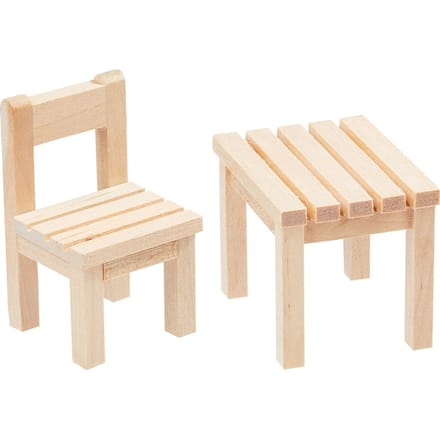 Miniatuurset "Tafel & Stoel"