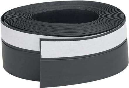 Deurrubber onderkant - Zwarte rubberen strip - 5 m lang - Deurrubber onderkant - Winddicht