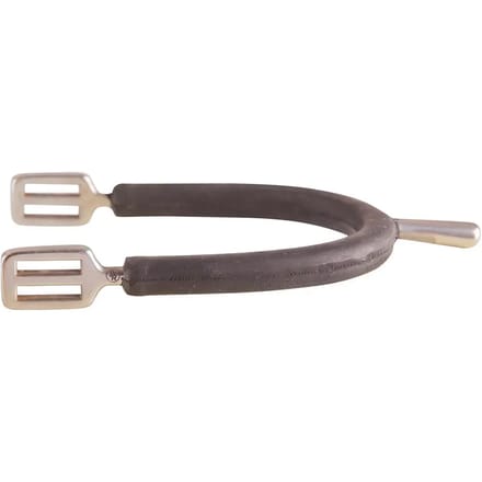Sporen dames stomp rvs m/rubberen beschermers 25 mm | Zwepen/ Sporen paard