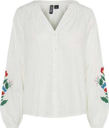 PIECES - PCSIKKA LS SHIRT MPA WVN BC - Meisjes - Blouses