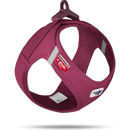CURLI VEST HARNESS CLASP AIR-MESH RUBY 2XS