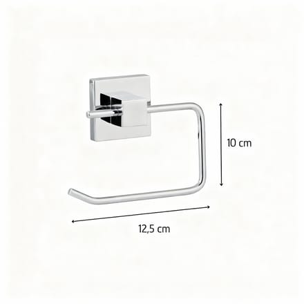 Grijze wandtoilettenpapierhouder Fackelmann Mare
