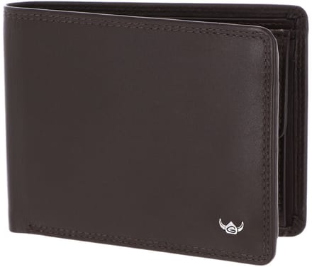 Golden Head Leren portemonnee Polo RFID Protect Scheintasche 1138 Dunkelbraun donkerbruin