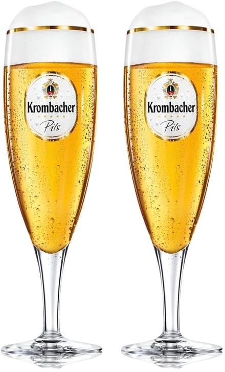 Krombacher Bierglazen op Voet 300 ml - 2 stuks