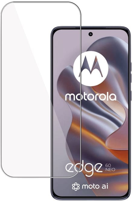 TechNow Screenprotector geschikt voor Motorola Edge 60 Neo Screenprotector - Gehard Glas - Rounded - Proteqt+
