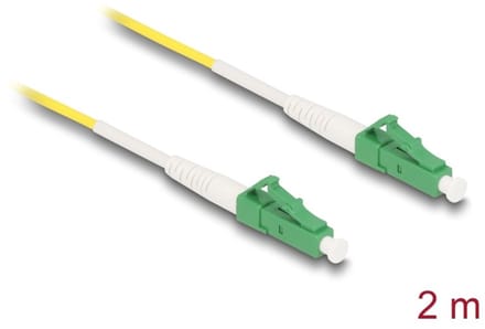 Delock Cable Optical Fibre LC-APC to LC-APC Simplex Singlemode OS2 2 m