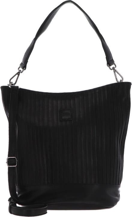 FREDsBRUDER Leren Schoudertas Vertical Hobo Black Zwart