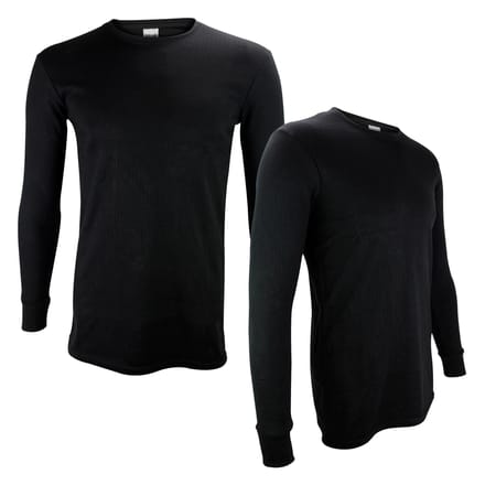 2-Pack Kinderen Thermisch T-shirt met Lange Mouwen | Warme Basislaag Ondergoed Top