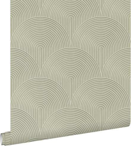 ESTAhome behang 3D-motief groen - 50 x 900 cm - 131105