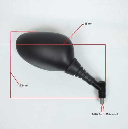 vicma rechter spiegel voor mbk 400 evolis scooter 2005 tot 2011 nieuw