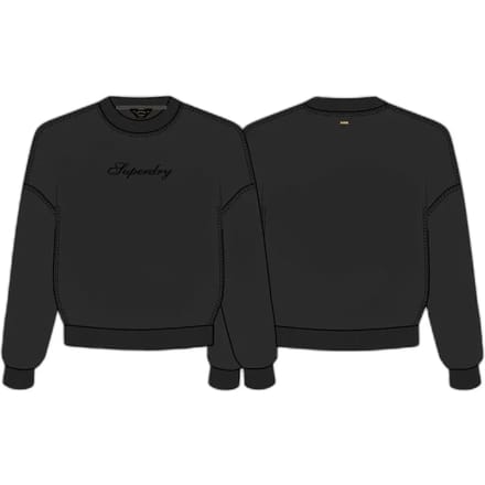 Superdry Script Brand Loose Crew Sweatshirt Groen 2XS Vrouw