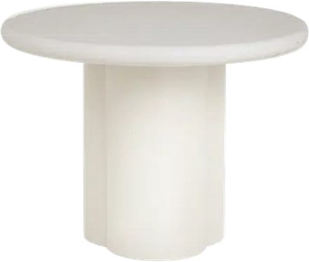 Tower Living Bijzettafel Melzo Rond Wit 60cm